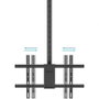 Tooq Soporte de Techo para 2 Pantallas 43-86 pulgadas XL Negro